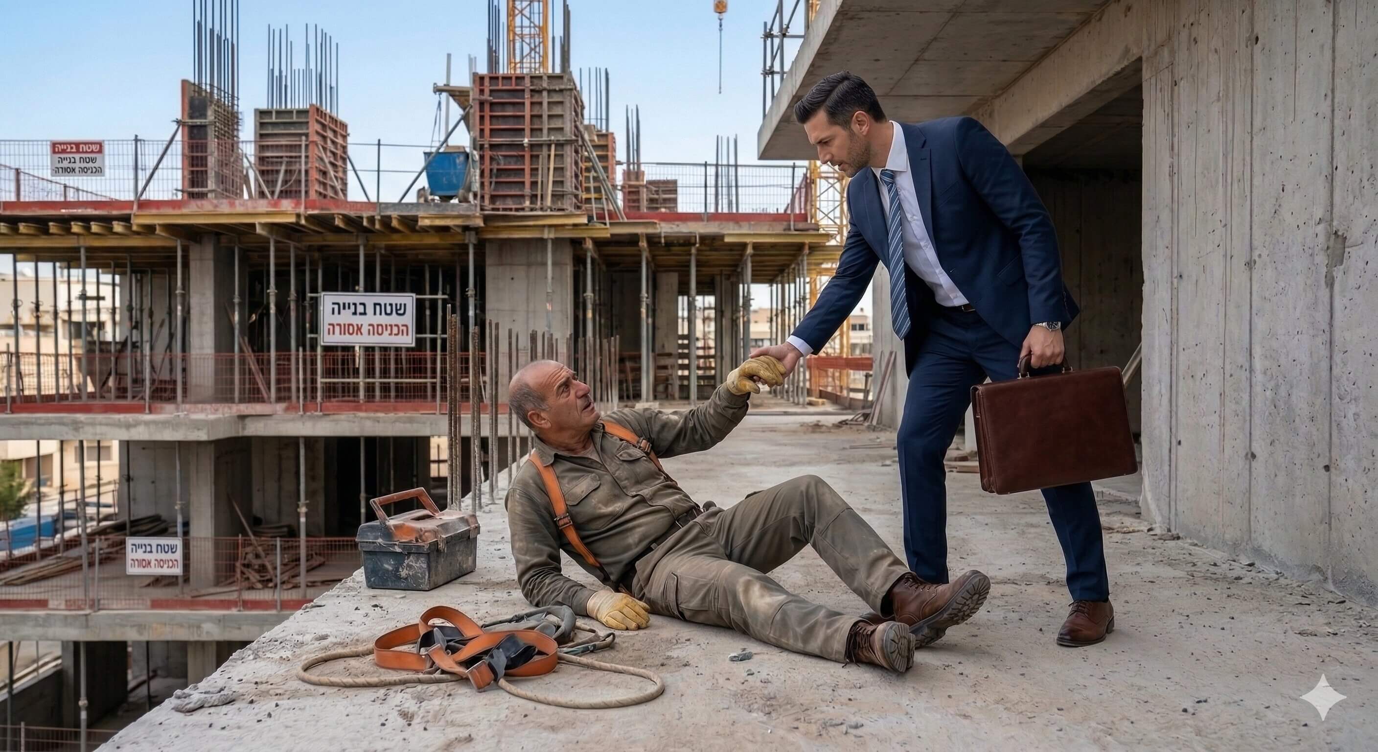 נפילה מגובה באתר בנייה - כל מה שחייב לדעת